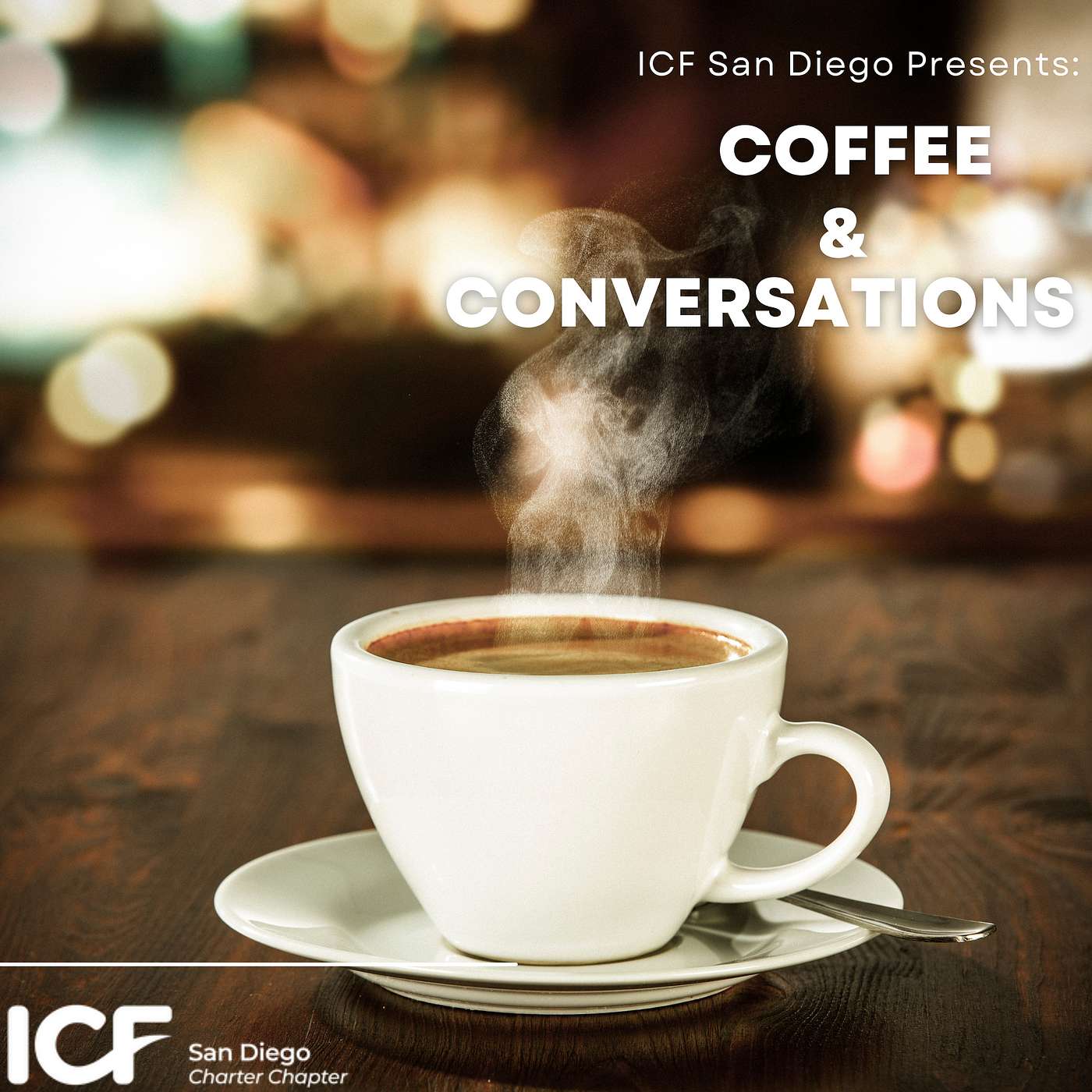 ICF San Diego's Coffee & Conversations Artwork